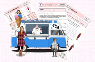Vorschau - Stundenentwürfe - Materialpaket- Geschäftsfähigkeit - Deckblatt