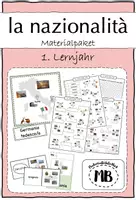 Vorschau - Arbeitsblätter - LA NAZIONALITÀ - Materialpaket - Deckblatt
