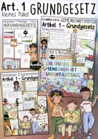 Vorschau - Arbeitsblätter - Artikel 1 Grundgesetz / Würde des Menschen PAKET #demokratiestärken - Deckblatt