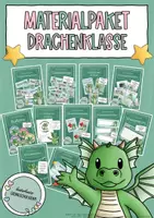 Vorschau - Poster - Drachenklasse - Materialpaket / Klassentier Drache - Deckblatt