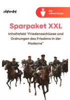 Vorschau - Unterrichtsreihen - Sparpaket XXL: Inhaltsfeld "Friedensschlüsse und Ordnungen des Friedens in der Moderne" (Geschichte Lehrplan GoST bis 2026) - Deckblatt