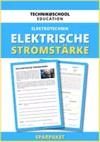 Vorschau - Arbeitsblätter - Sparpaket - Die elektrische Stromstärke - Deckblatt