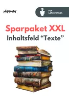 Vorschau - Stundenentwürfe - Sparpaket XXL: Inhaltsfeld "Texte" im Fach Deutsch | Lehrplan GoST Deutsch Abitur - Deckblatt