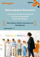 Vorschau - Unterrichtsreihen - Materialpaket Geometrie | Klasse 1 und 2 - Deckblatt