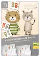 Vorschau - Stationenlernen - Materialpaket | Kuscheltierfreunde finden | Level 1 + 2 - Deckblatt