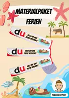 Vorschau - Anderer Materialtyp - Materialpaket Geschenk zum Abschied Ferien Zeugnis Sommerferien - Deckblatt