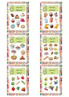 Vorschau - selbst erstellte Cliparts/Grafiken - Materialpaket Clip Arts Essen und Trinken (223 Bilder) - Deckblatt