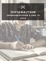 Vorschau - Text - Materialpaket „Lyrik/Gedichte - 6 Textanalysen/Textbeschreibungen“ - Deckblatt