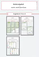 Vorschau - Arbeitsblätter - Materialpaket: rooms and furniture - Deckblatt