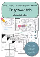 Vorschau - Spiele - Materialpaket - Trigonometrie (Sinus, Cosinus, Tangens) - Deckblatt