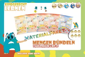 Vorschau - Fördermaterial/Inklusion - Materialpaket Mengen bündeln im Zahlenraum 6 bis 10 - Deckblatt
