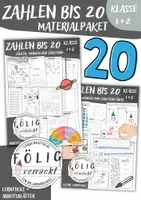 Vorschau - Arbeitsblätter - Zahlen bis 20 - Lerntheke und Arbeitsblätter Materialpaket - Deckblatt