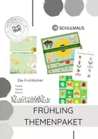 Vorschau - Arbeitsblätter - Frühling Themenpaket - Deckblatt