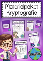 Vorschau - Arbeitsblätter - Materialpaket Kryptografie Wachsendes Paket - Deckblatt