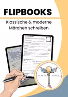 Vorschau - Stundenentwürfe - Flipbooks - Klassische & moderne Märchen schreiben - Deckblatt