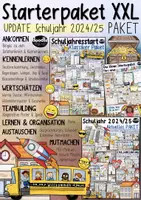 Vorschau - Mal- und Bastelvorlagen - Schuljahr 2025/26 - XXL Paket / Schujahresanfang (Update 2025) - Deckblatt