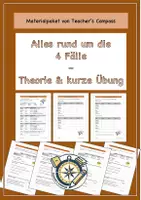 Vorschau - Arbeitsblätter - Materialpaket_Die 4 Fälle_Theorie und kurze Übung - Deckblatt