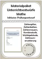 Vorschau - Stundenentwürfe - Materialpaket Mathe Unterrichtsentwürfe - Deckblatt