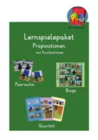 Vorschau - Spiele - Lernspielepaket: Präpositionen mit Kuscheltieren - Deckblatt