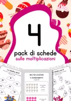 anteprima - Esercizi - Raccolta di materiali sulle moltiplicazioni - Pagina di copertina