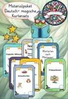 Vorschau - Arbeitsblätter - Deutsch - Materialpaket zu den magischen Kartensets (Wendekarten) - Deckblatt
