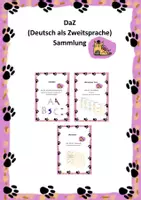 Vorschau - Arbeitsblätter - Sammlung DaZ (Deutsch als Zweitsprache) - Deckblatt