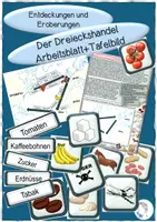 Vorschau - Stundenentwürfe - Entdeckungen und Eroberungen-Der Dreieckshandel AB+Tafelbild - Deckblatt