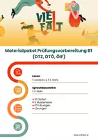 Vorschau - Arbeitsblätter - Prüfungsvorbereitung B1 - Lesetexte / E-Mails als Lesetexte / Sprachbausteine - Deckblatt
