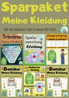 Vorschau - Arbeitsblätter - Sparpaket Kleidung (Klassen 1 bis 4 sowie DaZ) - Deckblatt