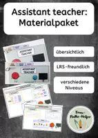 Vorschau - Arbeitsblätter - Assistant teacher Materialpaket - Deckblatt
