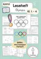 Vorschau - Arbeitsblätter - Leseheft Olympische Spiele | Olympia | Kl. 1 - 4 - Deckblatt