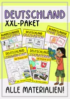 Vorschau - Arbeitsblätter - Wachsendes Komplettpaket: Deutschland - Deckblatt