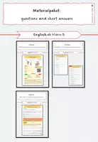 Vorschau - Arbeitsblätter - Materialpaket: questions and short answers - Deckblatt