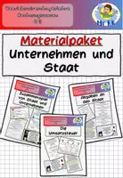 Vorschau - Stundenentwürfe - Materialpaket "Unternehmen und Staat" BwR 8 II Lehrplan Plus - Deckblatt