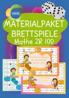 Vorschau - Spiele - Materialpaket - Mathe Brettspiele im Zahlenraum 100 | Mathematik | ZR 100 - Deckblatt