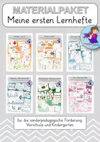 Vorschau - Unterrichtsreihen - Materialpaket - Meine 6 allerersten Lernhefte - Vorschule, sonderpädagogische Förderung - Deckblatt