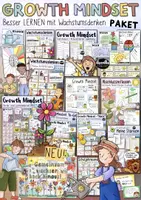 Vorschau - Arbeitsblätter - Growth Mindset 🌱 Wachstumsdenken - PAKET 1 Schule / zu Hause - Deckblatt