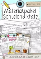 Vorschau - Stationenlernen - Schleichdiktate | Laufdiktate | Materialpaket - Deckblatt