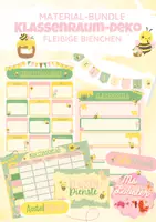 Vorschau - Arbeitsblätter - Materialpaket: Klassenraumdeko für fleißige Bienchen - Deckblatt