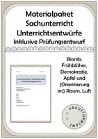 Vorschau - Stundenentwürfe - Materialpaket Sachunterrichtsentwürfe - Deckblatt