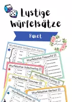 Vorschau - Spiele - Materialpaket - Lustige Würfelsätze für das ganze Jahr! - Deckblatt