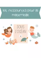 Aperçu - Apprentissages en autonomie - La Mer / L'Océan Kit pédagogique - Page de couverture