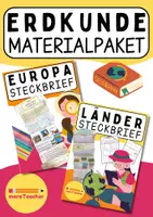 Vorschau - Arbeitsblätter - MATERIALPAKET: Geografiesteckbriefe (europäische und internationale Länder) - Deckblatt