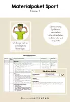 Vorschau - Stundenentwürfe - Wachsendes Materialpaket Sport Klasse 3 - Deckblatt