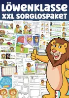 Vorschau - Arbeitsblätter - Löwenklasse Sorglospaket Klassentier Löwe - Deckblatt