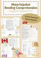 Vorschau - Arbeitsblätter - Materialpaket Reading Comprehension Klasse 5-10 - Deckblatt