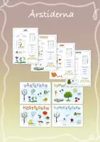 förhandsvisning - Materialpaket - Årstiderna 🌸☀️🍂❄️ - försättsblad