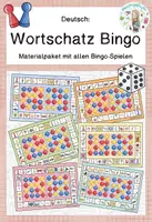 Vorschau - Spiele - Wortschatz Bingo - Materialpaket - Deckblatt