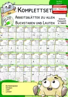 Vorschau - Arbeitsblätter - Materialpaket mit Arbeitsblättern zu Karibu 1 | Buchstaben lernen, lesen und schreiben im Anfangsunterricht - Deckblatt