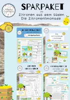 Vorschau - Arbeitsblätter - Zitronenlimonade aus dem Süden - sommerliches Sparpaket - Deckblatt